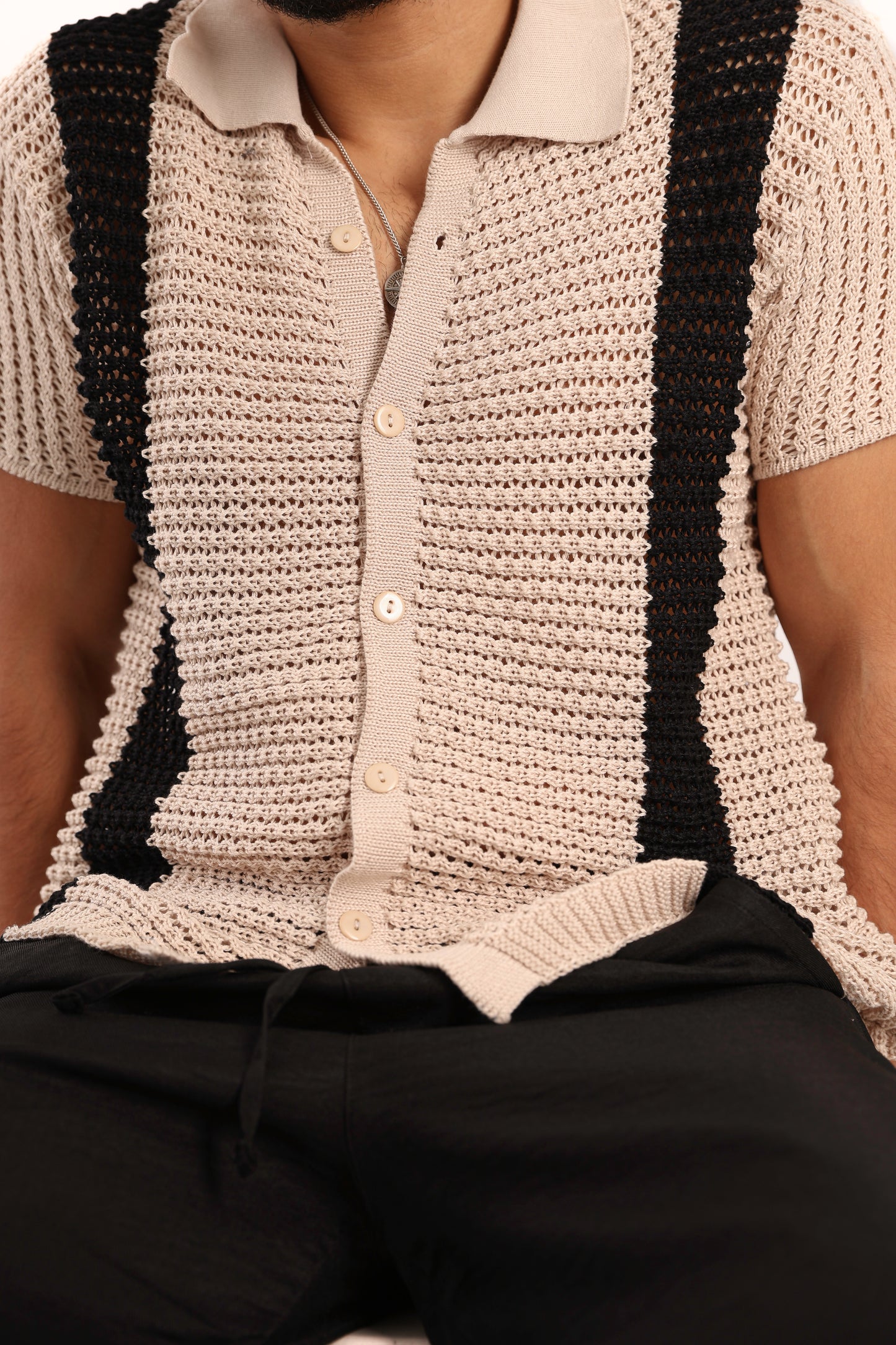 Stripped Knitted Shirt