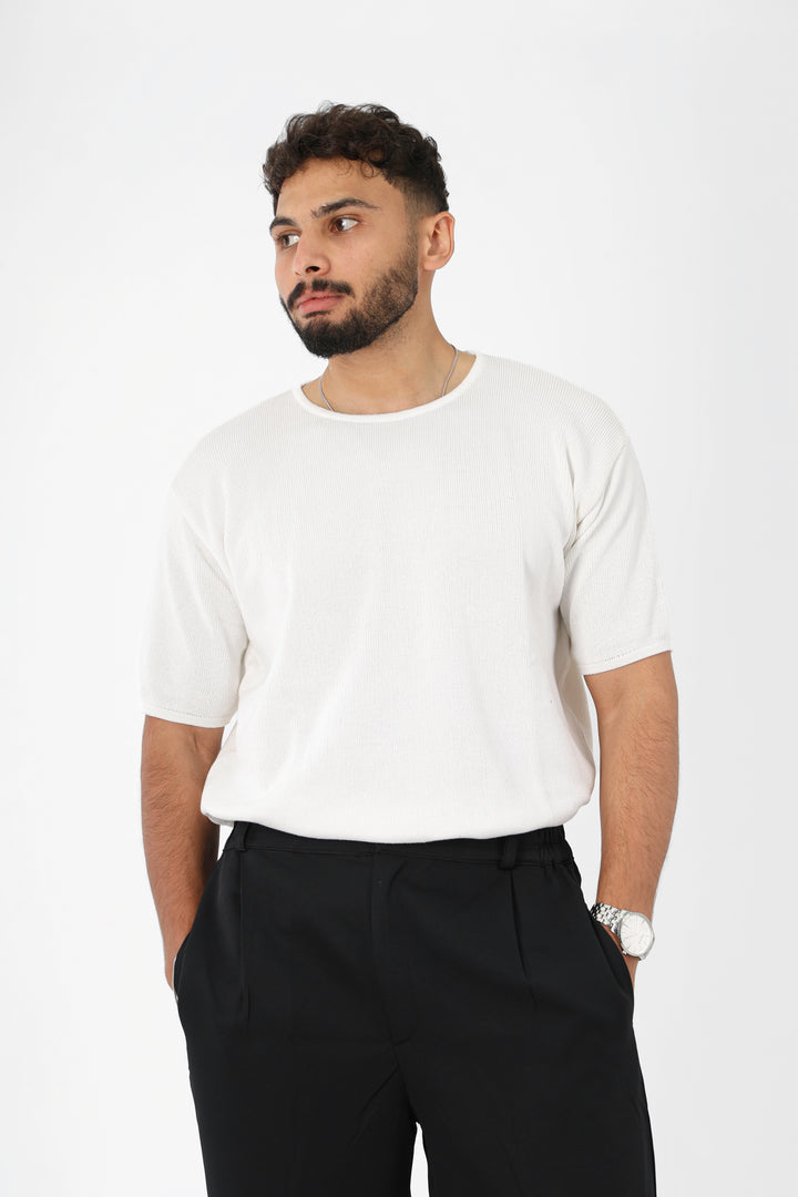 Knitted round t shirt