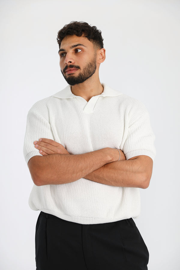 Knitted Polo T-Shirt