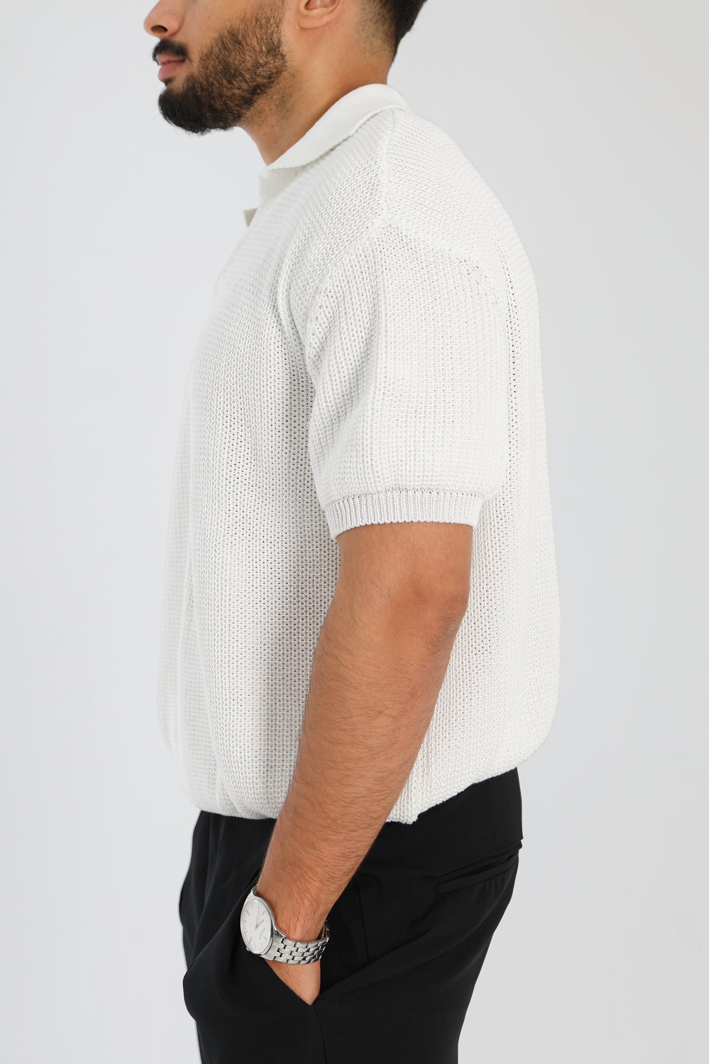 Knitted Polo T-Shirt