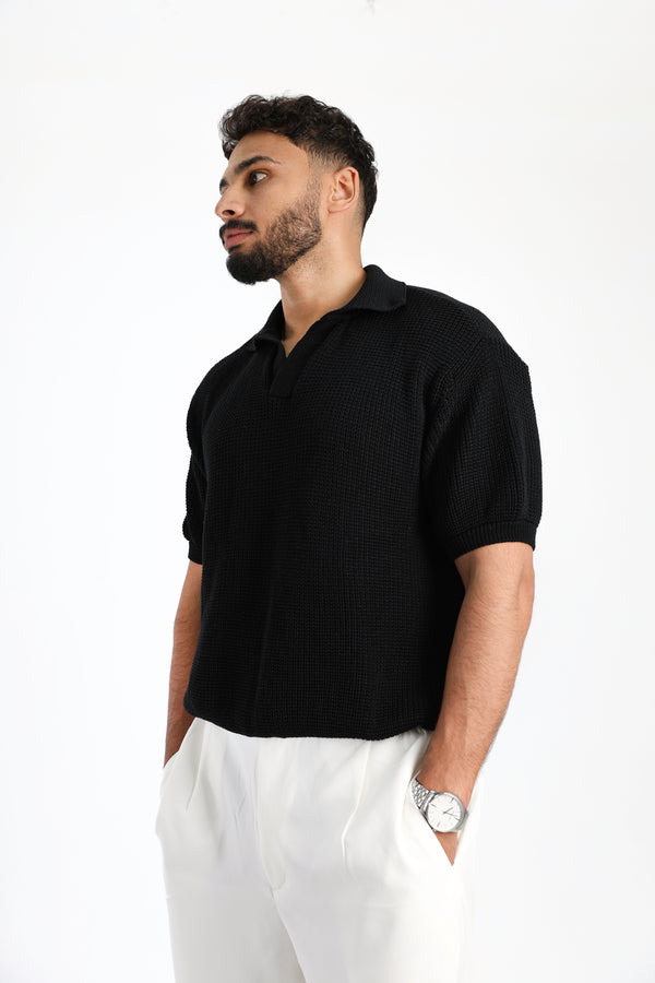 Knitted Polo T-Shirt