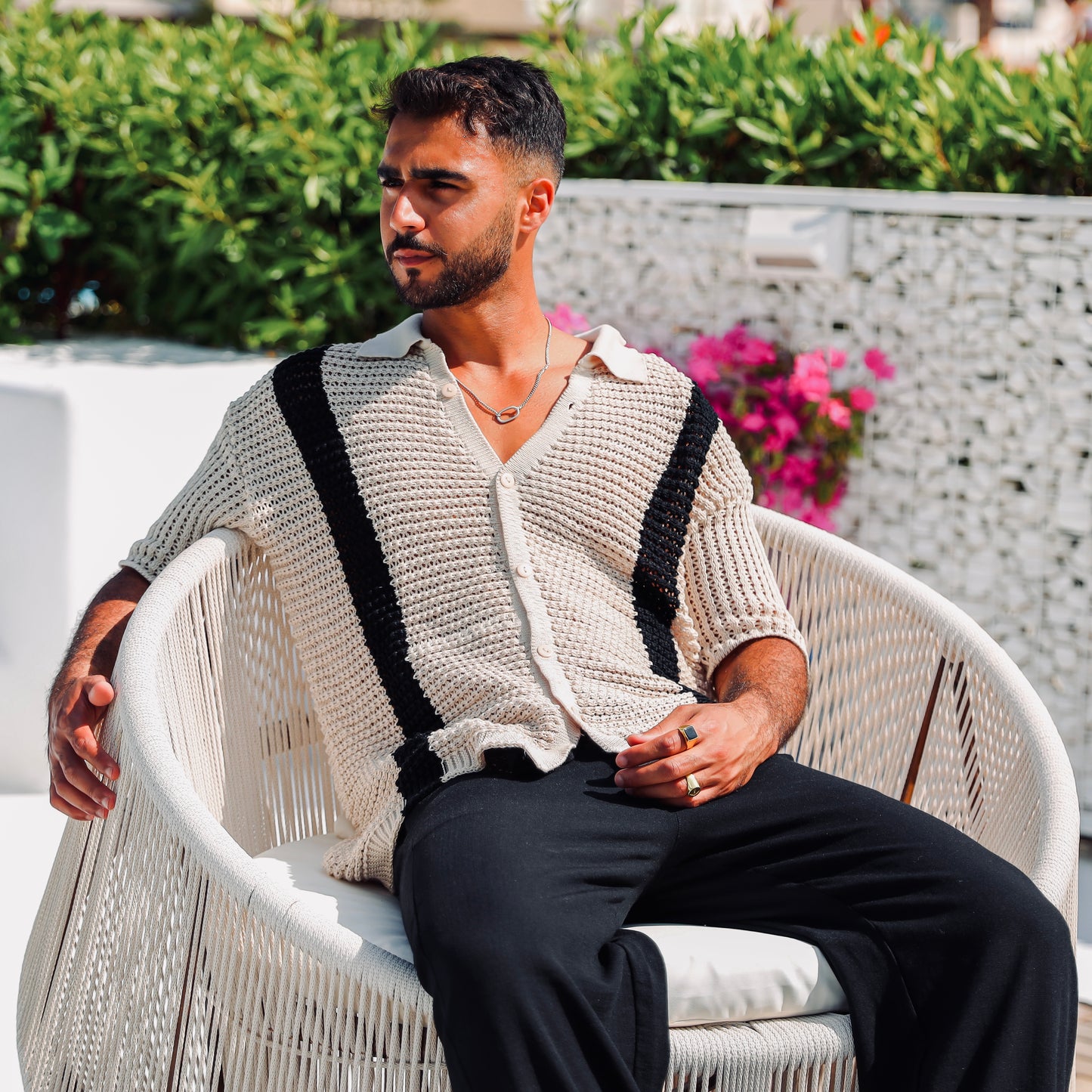 Stripped Knitted Shirt