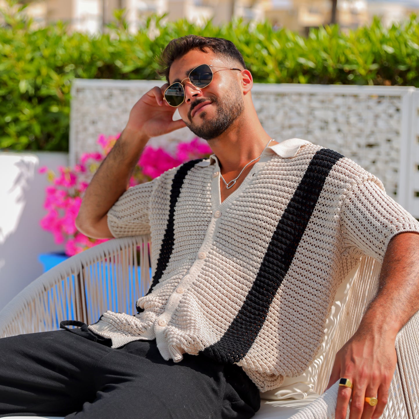 Stripped Knitted Shirt